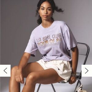 NWT Anthropologie Back When Bike Club Short-Sleeve Graphic Tee Women’s Size S